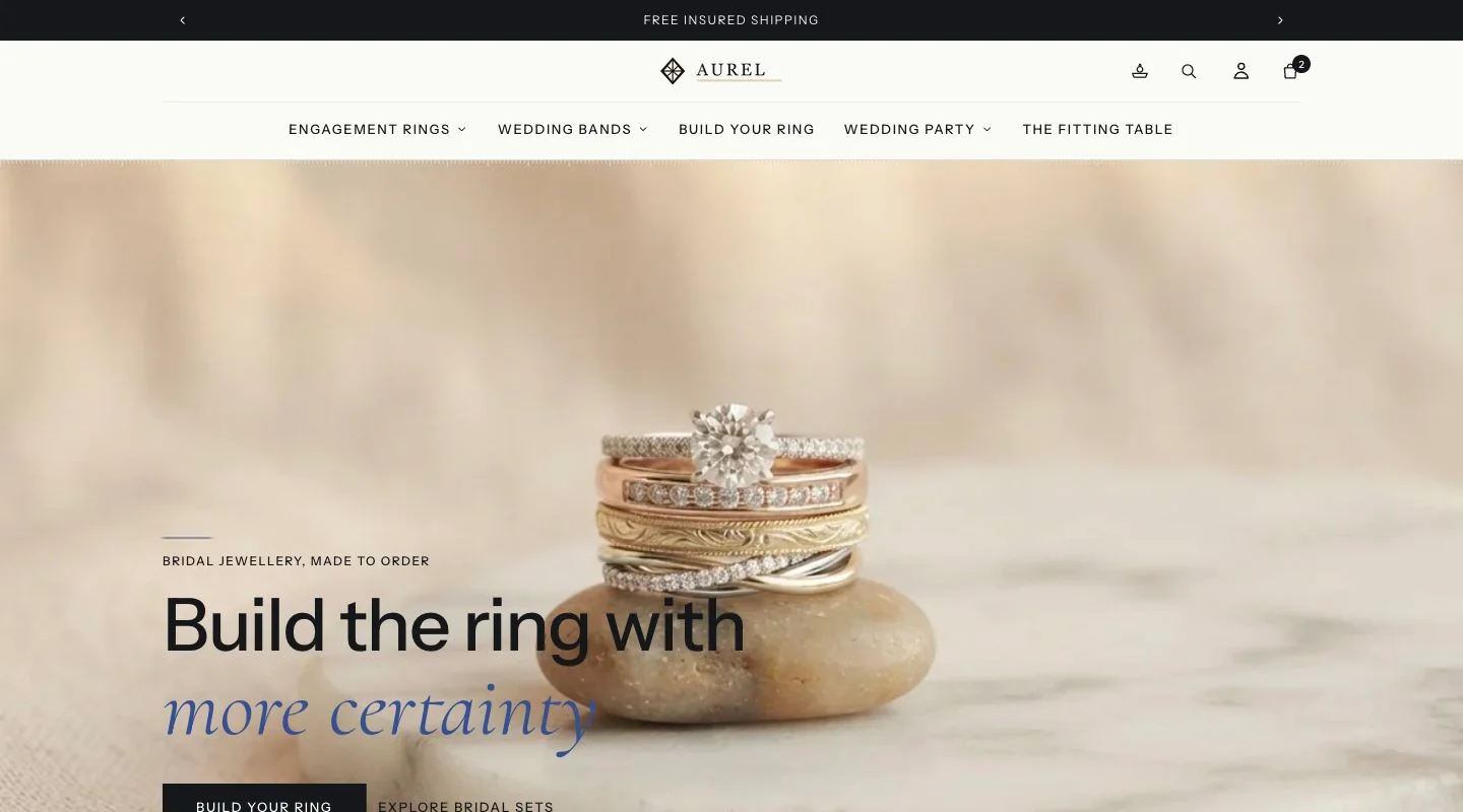 Aurel storefront preview