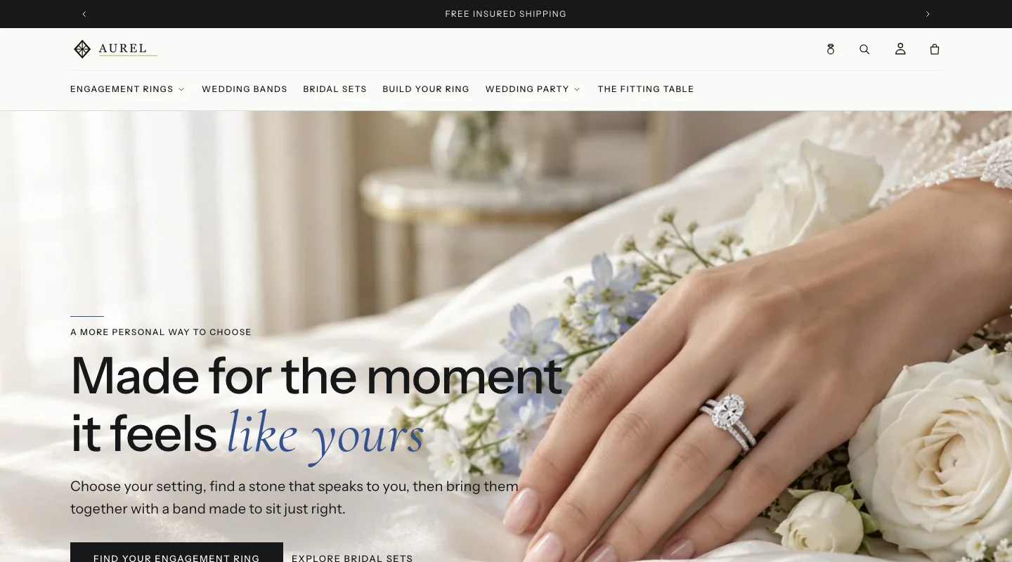 Aurel storefront preview