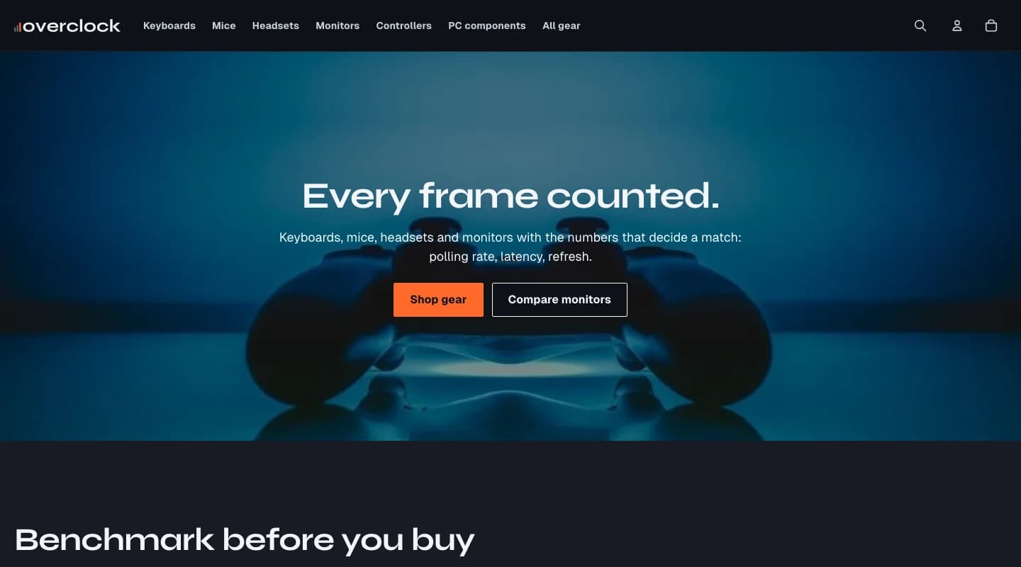 Overclock preset storefront