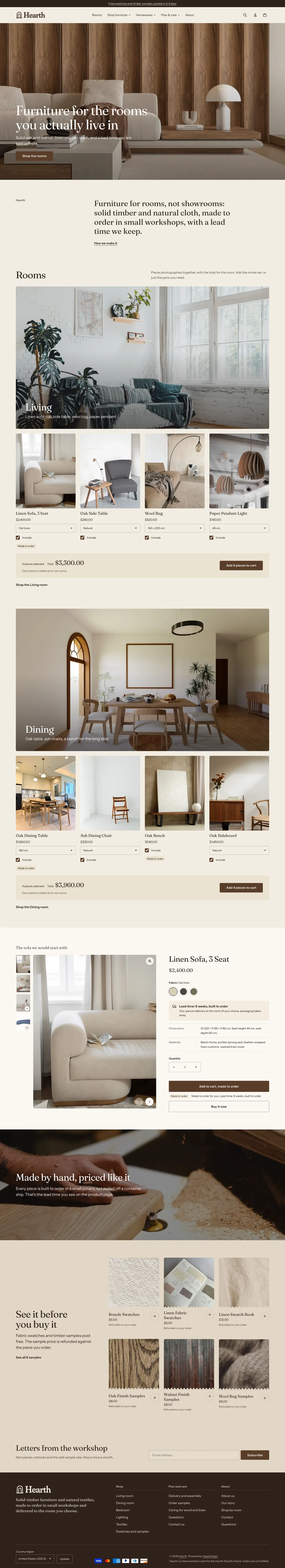 Hearth full storefront preview