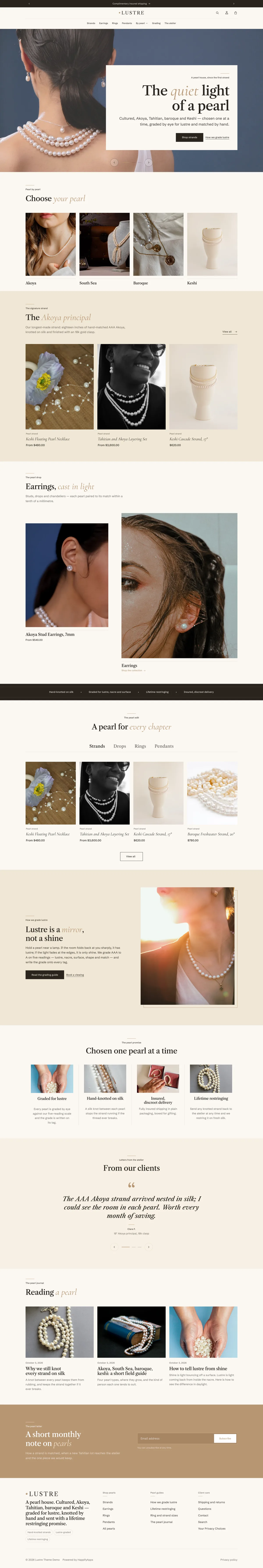 Lustre full storefront preview